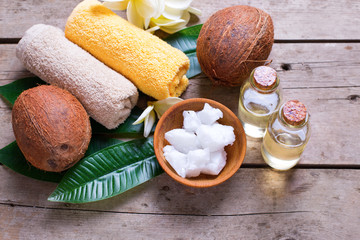  Natural organic spa products.