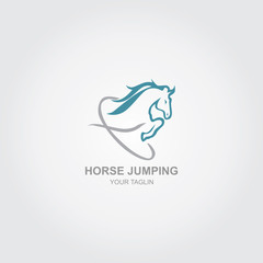 Horse Jumping Logo