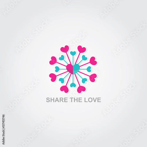 Download "Share The Love Logo" Stock image and royalty-free vector ...