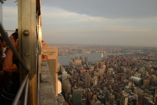 vistas de Nueva York del edificio empire state, Manhattan, EEUU
