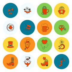 Saint Patricks Day Icon Set