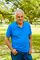 Elderly man outdoor