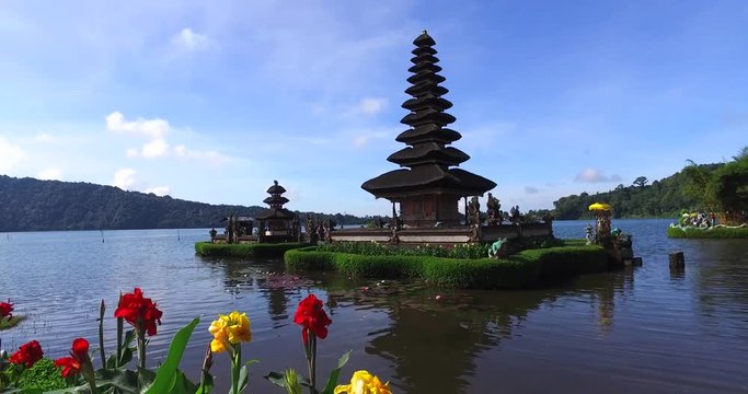Pura Ulun Danu Bratan Temple, Bedugul Mountains at Bratan Lake, Bali, Indonesia. 