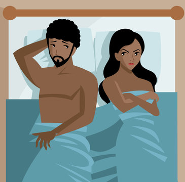 african couple in bed problems sexual disfunction