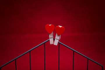 abstract picture for Valentine day, vintage filter image