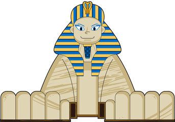 Cartoon Ancient Egyptian Sphinx - 137419153
