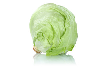 Eisbergsalat Salat Salatkopf Gemüse Freisteller freigestellt isoliert