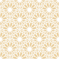 Rising sun seamless pattern. Stylish textile print with lacy design. Arc ethnic fabric background.