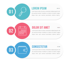 Infographic Elements with Numbers