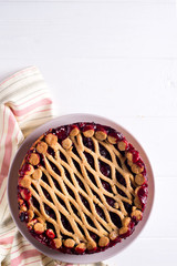 Homemade cherry pie