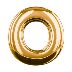 Inflatable letters of the alphabet. 3D rendering