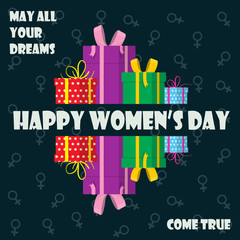 Postcard for women's day