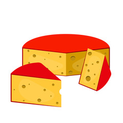 Cheese icon on white background