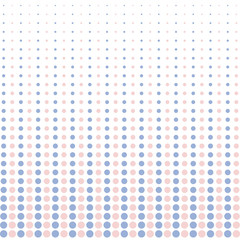 Vector halftone dots. pink and blue pastel color