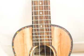 Obraz premium Upscale ukulele with woodgrain finish