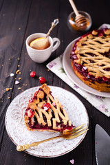 Homemade cherry pie