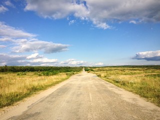 Полевая дорога летом