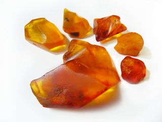 Amber stone.