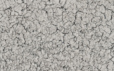 Dried and Cracked ground.