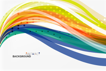Fototapeta premium Colorful wave abstract background