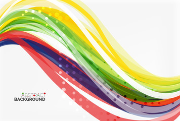 Colorful stripes on light background