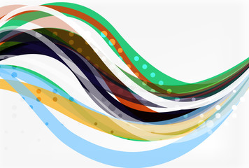 Colorful stripes on light background