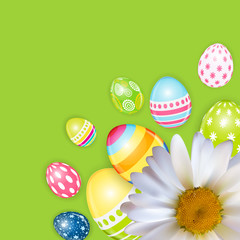 Happy Easter Spring Holiday Background Illustration