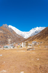 Langtang Kyanjin Gompa Village Lirung View V