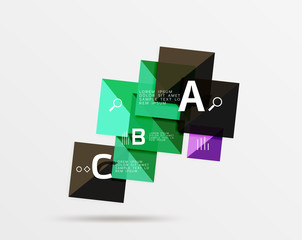 Vector square banner