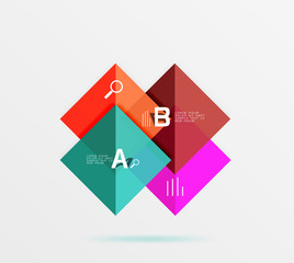 Vector square banner