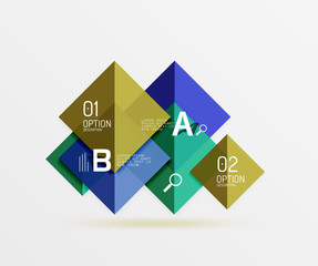 Vector square banner