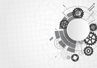 Abstract digital web site header. Banner technology background