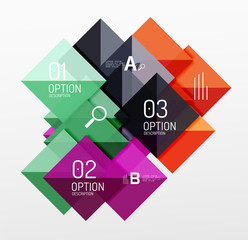 Repetition of overlapping color squares