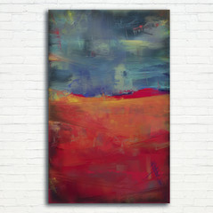 oil painting abstract style landscape artwork on canvas