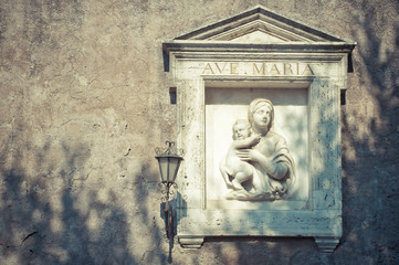 Obraz premium Virgen María con el niño Jesús, Roma