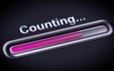Process of Counting on a screen.