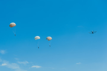 skydiving with biplane aircraft flying club instructor