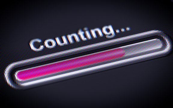 Process of Counting on a screen.