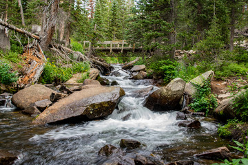Obraz premium Rippling Stream at Rocky Mountain National Park
