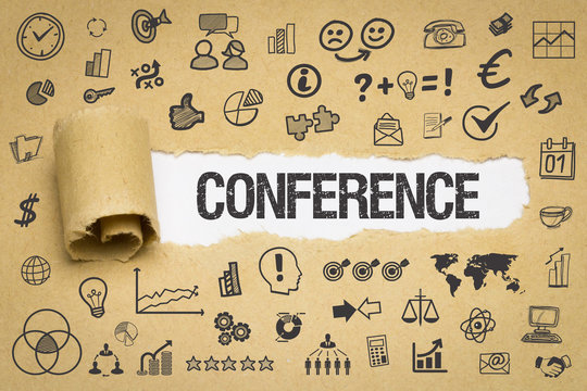 Conference / Papier mit Symbole