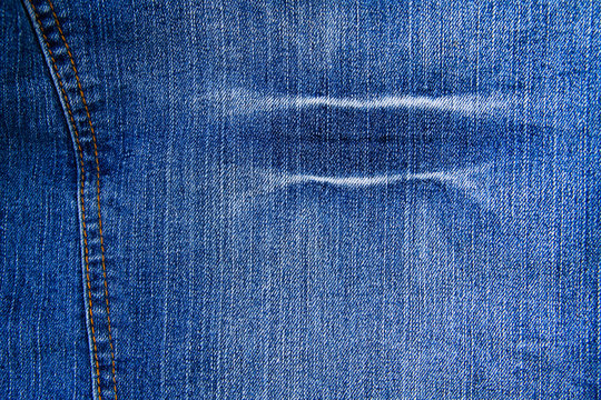 Jeans texture. Blue denim background