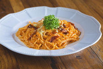 Pasta with tomato sauce
