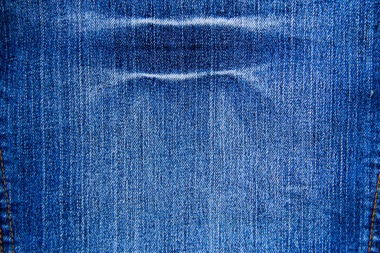 Jeans texture. Blue denim background