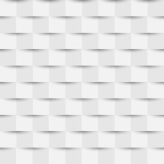 Seamless striped vector pattern from horizontal rising and falling ribbons. White and grey texture for your web site background