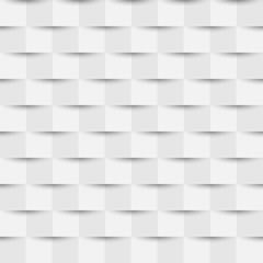 Fototapeta premium Seamless striped vector pattern from horizontal rising and falling ribbons. White and grey texture for your web site background