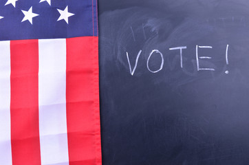 Fototapeta na wymiar Vote in American elections