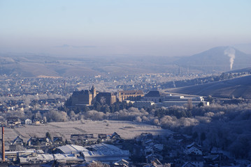 Kloster Kalvarienberg von oben - Winter