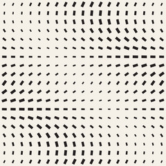 Stylish Minimalistic Halftone Grid. . Vector Seamless Black and White Pattern