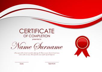 Certificate of completion template
