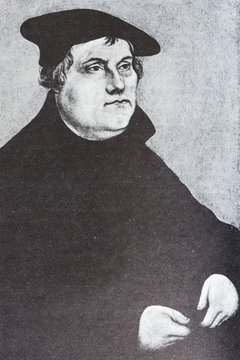 Portrait of the Protestant philosopher Martin Luther